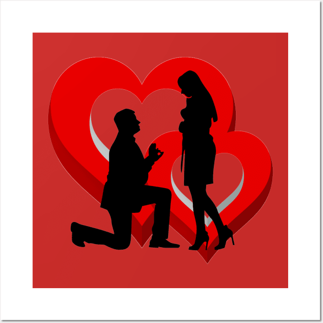 Couple Love Wall Art by ShubShank